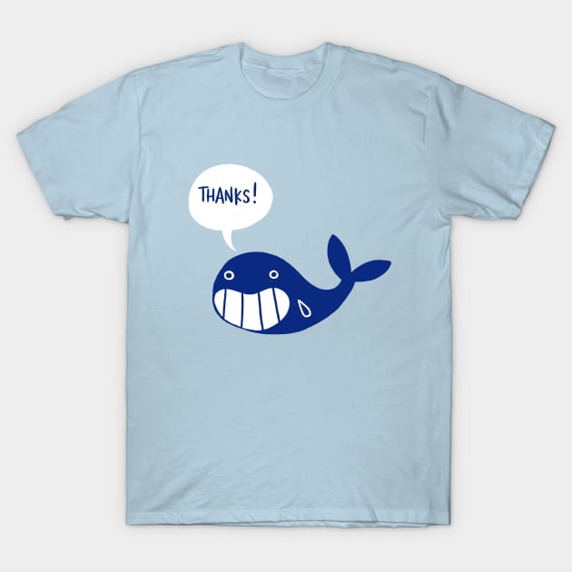 Grateful Whale T-Shirt by GiuliaM